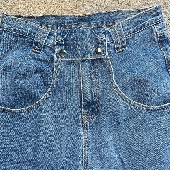 LIQUID LAGOON Y2K WIDE LEG DENIM JNCO STYLE  HEAVY BAGGY SKATER JEANS 30/32 - Picture 13 of 14